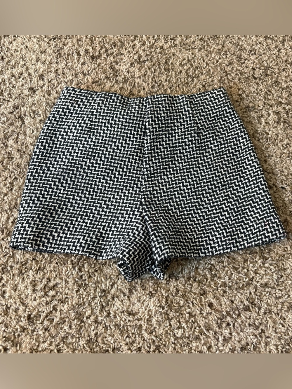 Black & White Tweed Women’s Skirt